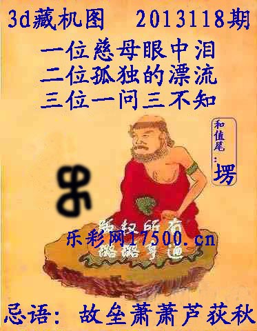 13118期福彩3d藏机图