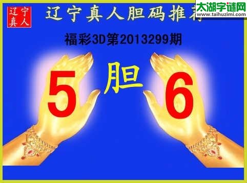 3d299期：【辽宁真人】胆码