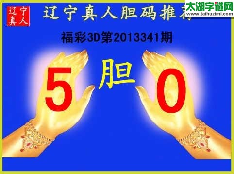 3d341期：【辽宁真人】胆码