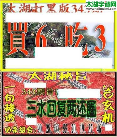 3d343期：太湖图库图谜综合版