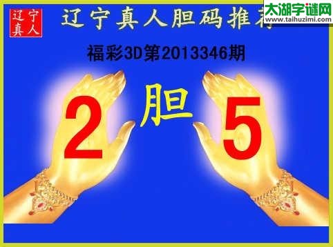 3d346期：【辽宁真人】胆码