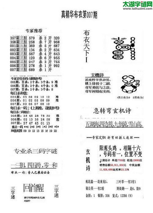 3d007期：精华布衣天下图库