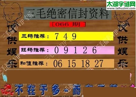 3d066期：老版三毛图谜
