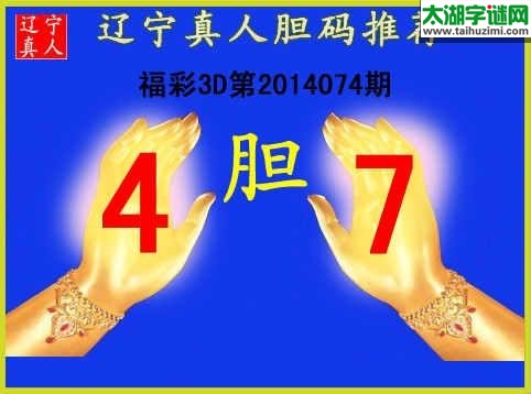 辽宁真人14074期胆码