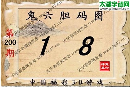 鬼六神算胆码图-14200期