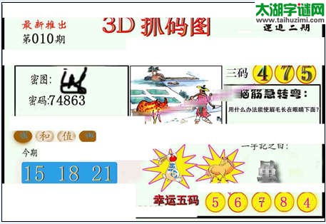 3d010期：红五图库（藏宝抓码图）