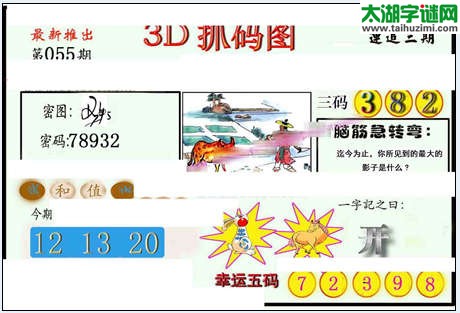 3d055期：红五图库（藏宝抓码图）