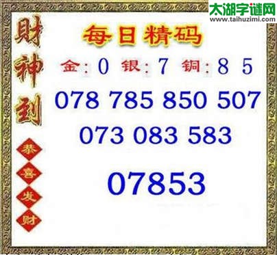 3d101期：每日精码图（金胆0）