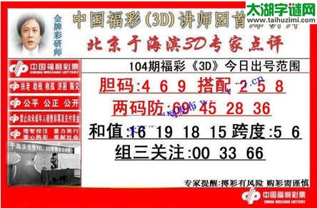 于海滨专家点评15104期