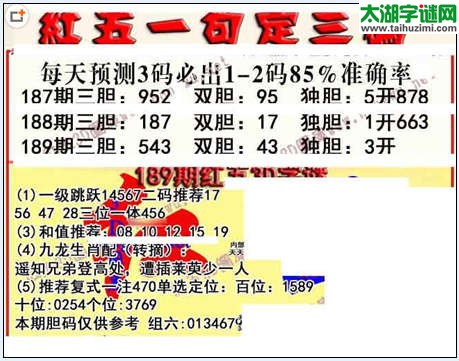 3d189期：红五图库（藏宝抓码图）