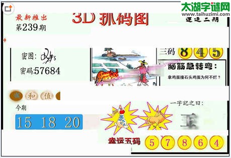 3d239期：红五图库（藏宝抓码图）