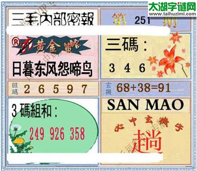 3d251期：3d三毛图库总汇