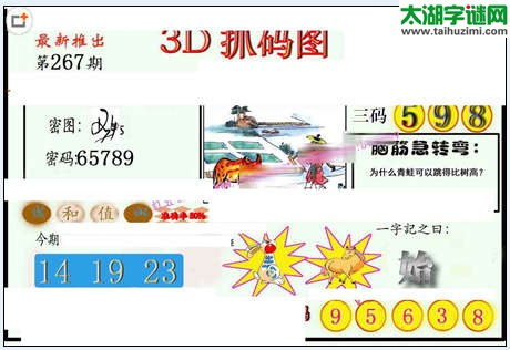 3d267期：红五图库（藏宝抓码图）