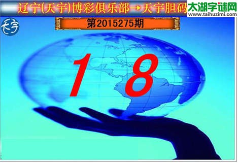 天宇图谜第2015275期胆码图