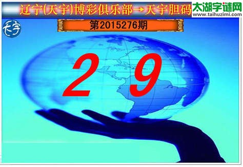 天宇图谜第2015276期胆码图