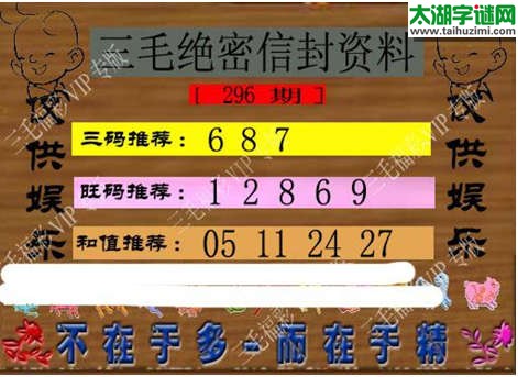 3d296期：3d三毛图库总汇
