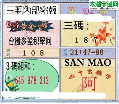 3d302期：3d三毛图库总汇