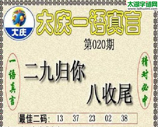 3d020期：大庆黑胆王图迷