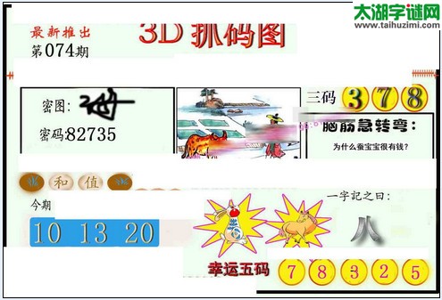 3d074期：红五图库（幸运五码）