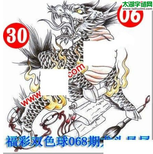 双色球2016068期：龙头凤尾图谜