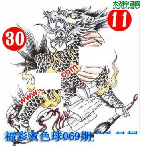 双色球2016069期：龙头凤尾图谜