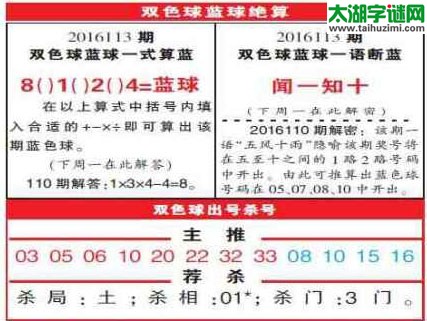 双色球2016113期：彩票指南电子报