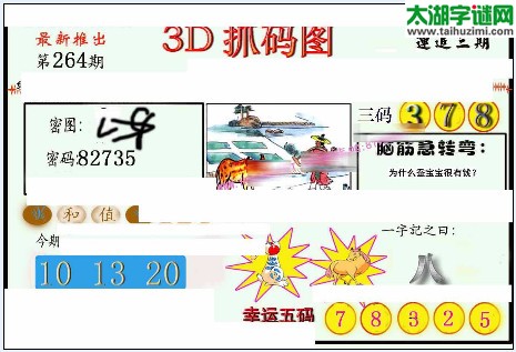 3d264期：红五3d图库总汇（幸运五码）