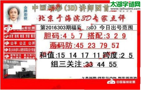 于海滨专家点评16303期
