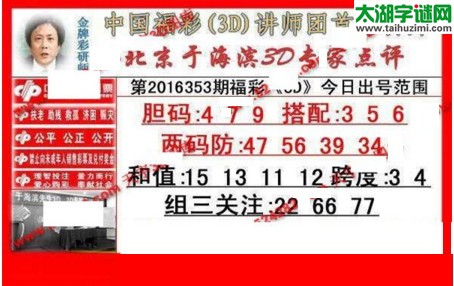 于海滨专家点评16353期