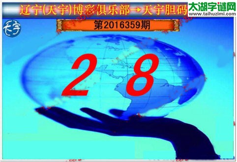 天宇图谜第2016359期胆码图