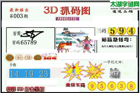 3d003期：红五图库总汇（藏机抓码图）