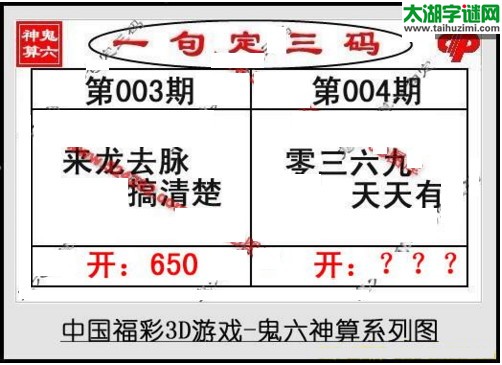 鬼六神算胆码图-17004期