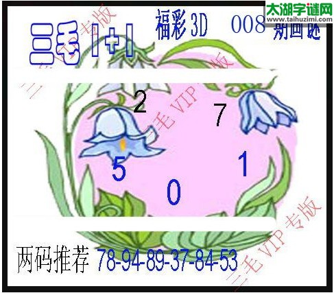 福彩3d三毛图库-17008期