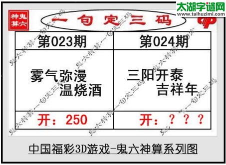 鬼六神算胆码图-17024期