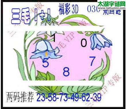 福彩3d三毛图库-17030期