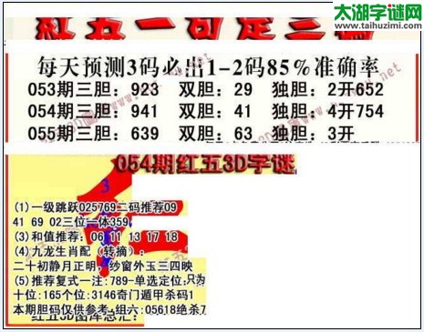 福彩3d红五藏宝图17055期