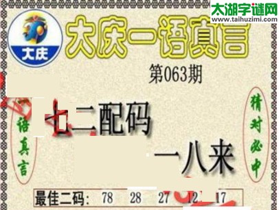 大庆一语真言-2017063期