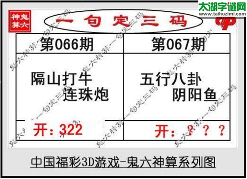 鬼六神算胆码图-17067期