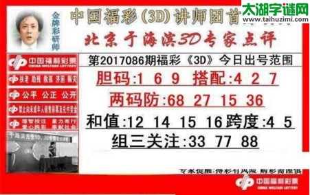 于海滨专家点评17086期
