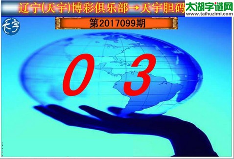 3d099期：天宇一句定三码+胆码图