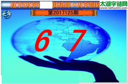 3d125期：天宇一句定三码+胆码图