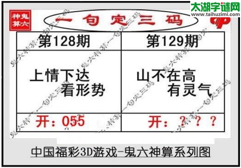 鬼六神算胆码图-17129期