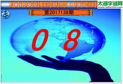 3d138期：天宇一句定三码+胆码图