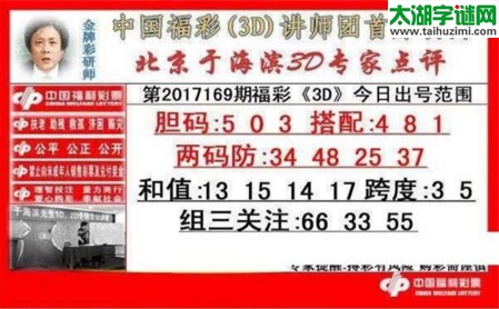 于海滨专家点评17169期