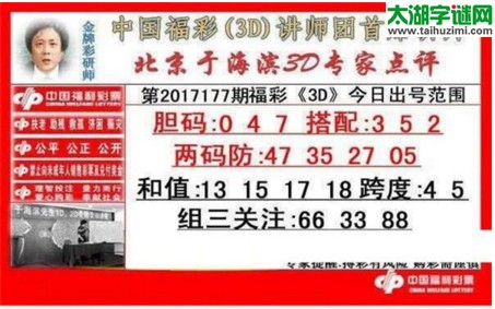 于海滨专家点评17177期