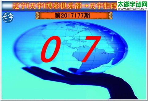 3d177期：天宇一句定三码+胆码图