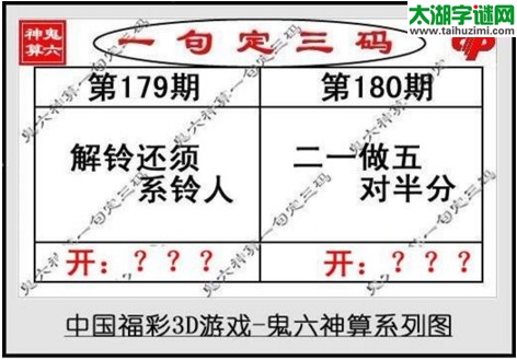 鬼六神算胆码图-17180期