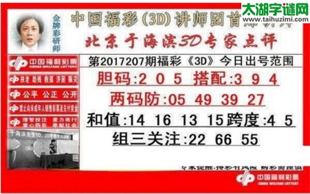 于海滨专家点评17207期