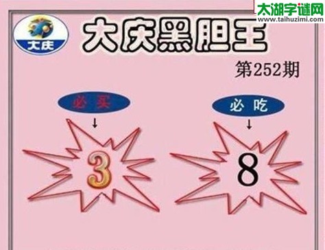 大庆黑胆王图17252期