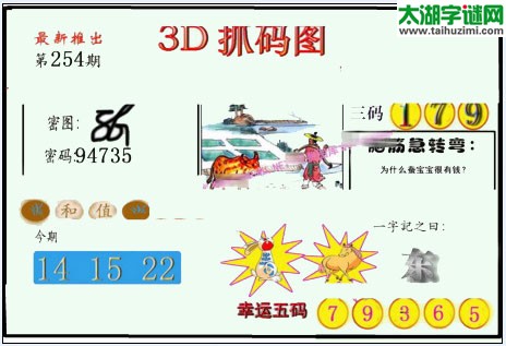 3d254期：红五图库总汇（一句定三码）